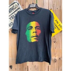 Vtg 1999 Redemption Song Promo Album Bob Marley  By Zion Roots Bob Marley tee L